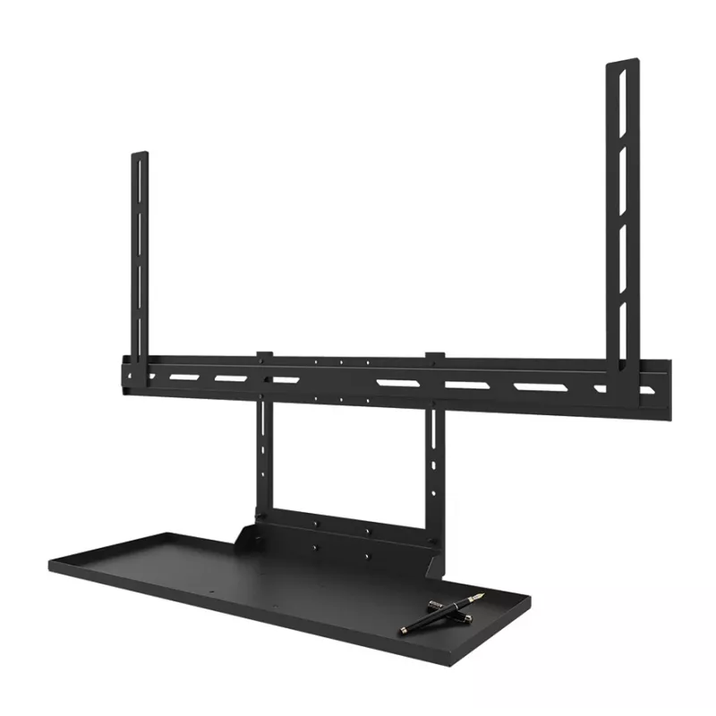 Lentynos komplektas klaviatūrai Neomounts AV40-500BL, skirta 43–110 colių ekranams, VESA iki 600x400, maks. apkrova 2,5 kg, 900×279×640 mm