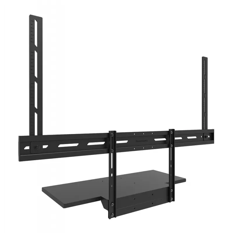 Lentynos komplektas klaviatūrai Neomounts AV40-500BL, skirta 43–110 colių ekranams, VESA iki 600x400, maks. apkrova 2,5 kg, 900×279×640 mm