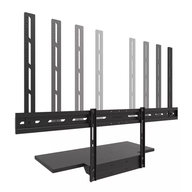 Lentynos komplektas klaviatūrai Neomounts AV40-500BL, skirta 43–110 colių ekranams, VESA iki 600x400, maks. apkrova 2,5 kg, 900×279×640 mm