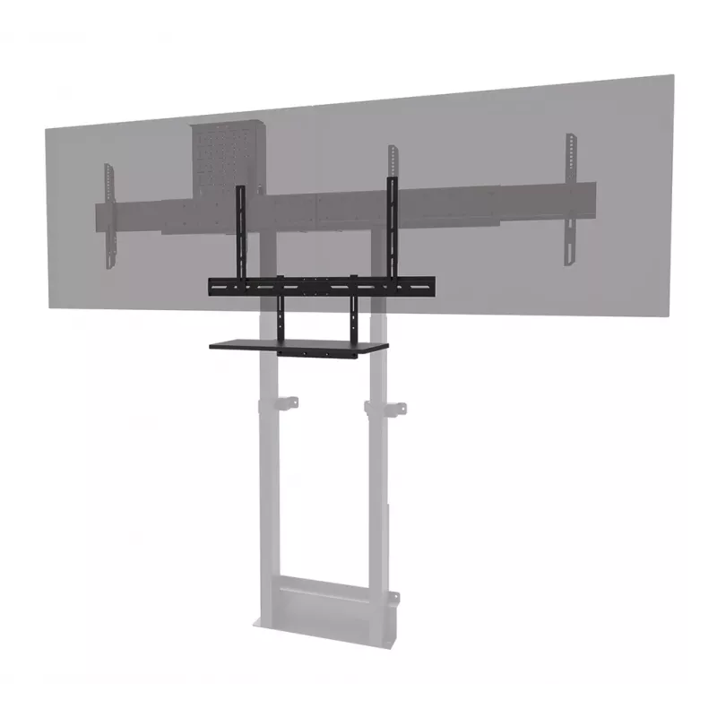 Lentynos komplektas klaviatūrai Neomounts AV40-500BL, skirta 43–110 colių ekranams, VESA iki 600x400, maks. apkrova 2,5 kg, 900×279×640 mm