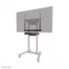 Neomounts AV60-500BL komplektas vaizdo juostai ir nešiojamojo kompiuterio lentynai, 43–110 colių ekranams, VESA iki 600x400, max apkrova 8 kg, plotis 900 mm