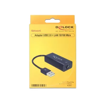 Tinklo plokštė DeLOCK 62595 Ethernet 100 Mbit/s USB 2.0