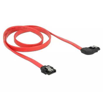 SATA kabelis DeLOCK 83970 0,7 m SATA 7-pin Juodas Raudonas