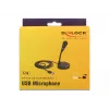 Stalinis mikrofonas DeLOCK 65868, USB, juodas