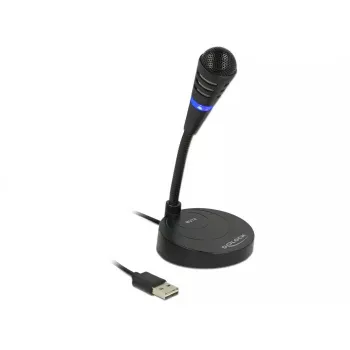 Stalinis mikrofonas DeLOCK 65868, USB, juodas