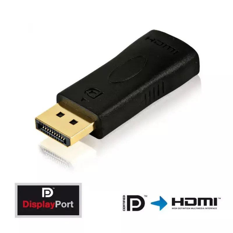 Innovation IT PI150 DisplayPort į HDMI adapteris — DP į HDMI, auksuoti kontaktai, juodas