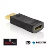 Innovation IT PI150 DisplayPort į HDMI adapteris — DP į HDMI, auksuoti kontaktai, juodas