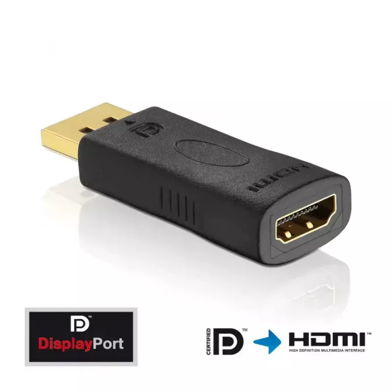 Innovation IT PI150 DisplayPort į HDMI adapteris — DP į HDMI, auksuoti kontaktai, juodas