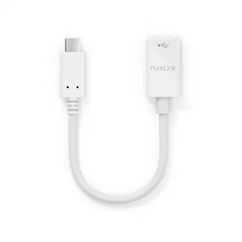 USB laidas PureLink IS230 0,1 m USB-C į USB-A baltas