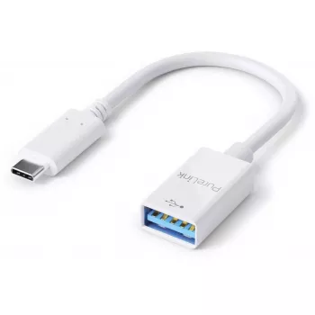 USB laidas PureLink IS230 0,1 m USB-C į USB-A baltas