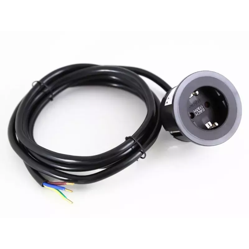 Kištukinis lizdas F tipas Bachmann 926.001 Juodas