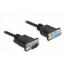 Serijinis kabelis DeLOCK 86601 Juodas 1m RS-232 Sub-D9