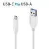 PureLink IS2610-010 iSeries Premium USB-C į USB-A kabelis, USB 3.1 Gen 2, 10 Gbps, 3 A, 1 m, baltos spalvos
