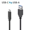 USB laidas PureLink IS2611-005 USB 3.2 Gen 2 0,5 m USB-C į USB-A juodas
