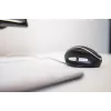 BakkerElkhuizen Oyster Wired pelė, Ambidekstrinė, Vertikalus dizainas, Lazerinė, USB Type-A, 1200 DPI, Juoda, Sidabrinė
