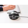 BakkerElkhuizen Oyster Wired pelė, Ambidekstrinė, Vertikalus dizainas, Lazerinė, USB Type-A, 1200 DPI, Juoda, Sidabrinė