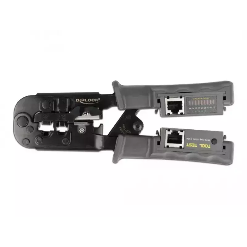 Crimp įrankis su striperiu ir tinklo testeriu DeLOCK 90510