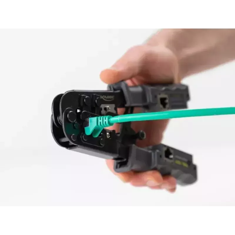 Crimp įrankis su striperiu ir tinklo testeriu DeLOCK 90510