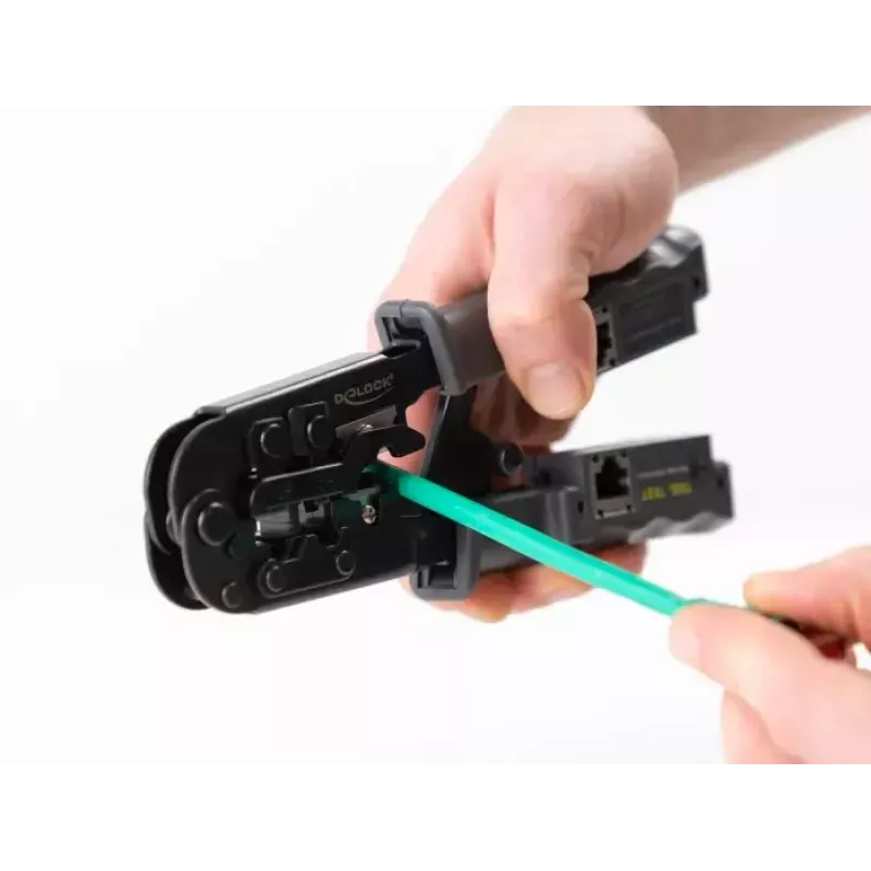 Crimp įrankis su striperiu ir tinklo testeriu DeLOCK 90510
