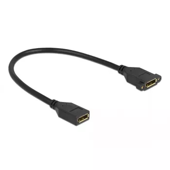 DisplayPort ilginimo laidas moteriškas-moteriškas su tvirtinimo plokšte DeLOCK 87099