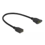 DisplayPort ilginimo laidas moteriškas-moteriškas su tvirtinimo plokšte DeLOCK 87099