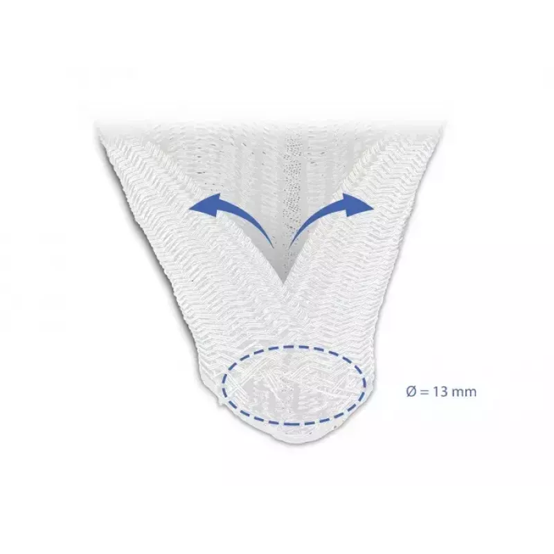 Pintas movinis vamzdelis DeLOCK 20808 5 m x 13 mm baltas