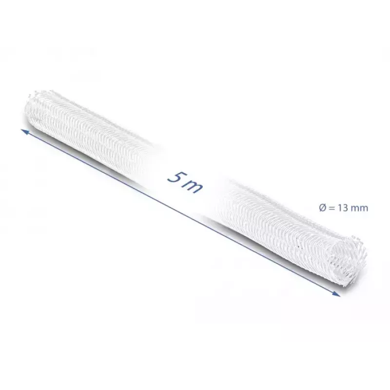 Pintas movinis vamzdelis DeLOCK 20808 5 m x 13 mm baltas
