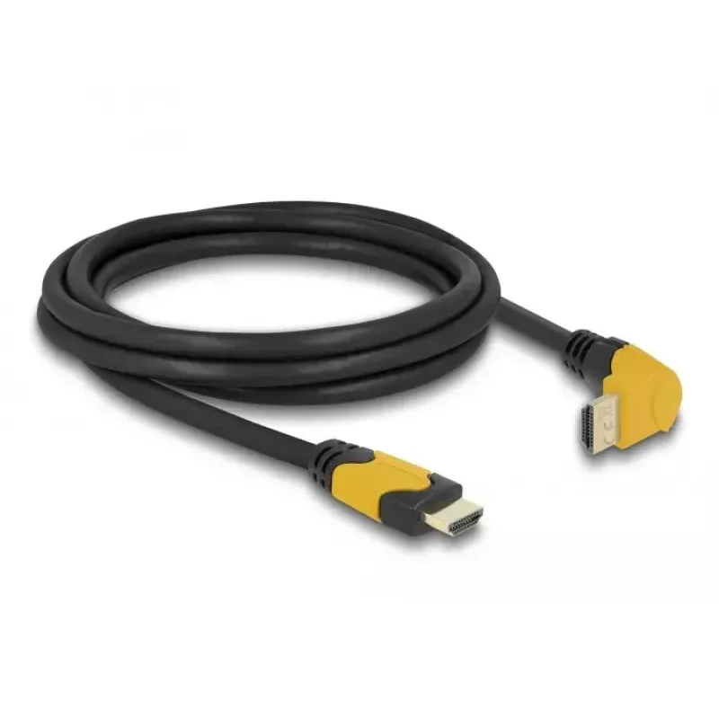 HDMI kabelis DeLOCK 86989 2m HDMI Type A standartinis juodas geltonas
