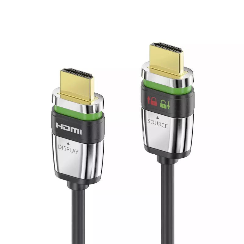 FiberX FX-I355-010 HDMI laidas 10 m HDMI Type A pilka sidabrinė