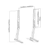 Grindinis monitoriaus stovas PureLink PM-TVS-02 Juodas 165,1 cm 35 kg