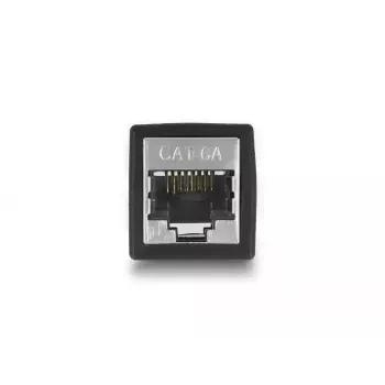 DeLOCK RJ45 lizdo į RJ45 lizdą adapteris Cat.6A juodas