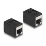 DeLOCK RJ45 lizdo į RJ45 lizdą adapteris Cat.6A juodas