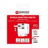 Keliautojų universalus adapteris SKROSS 61663 baltas 100-250V 2.4A USB