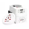 Keliautojų universalus adapteris SKROSS 61663 baltas 100-250V 2.4A USB
