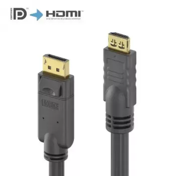 PureLink PI5110-100 vaizdo kabelio adapteris 10 m DisplayPort HDMI juodas