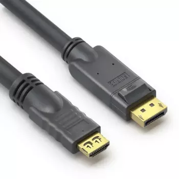 PureLink PI5110-100 vaizdo kabelio adapteris 10 m DisplayPort HDMI juodas