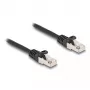 DeLOCK RJ50 kištukinis kabelis, vyriškas į vyrišką, S/FTP, 1 m, juodas