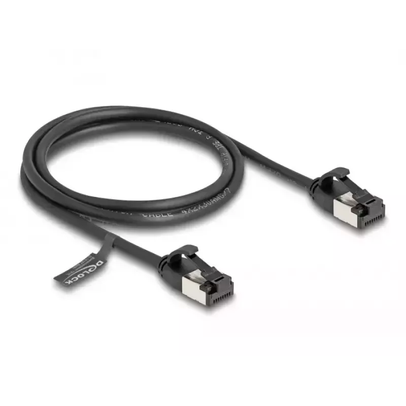 DeLOCK RJ45 laidas kištukas–kištukas Cat.8.1 1m juodas