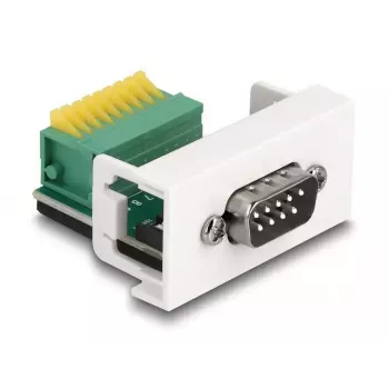 DeLOCK Easy 45 modulis D-Sub 9 kontaktų kištukas į gnybtų bloką 22,5 x 45 mm