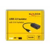 DeLOCK USB 2.0 izoliatorius Type-A kištukas į lizdą 5 kV galvaninė izoliacija