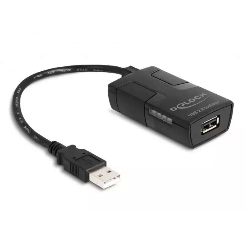 DeLOCK USB 2.0 izoliatorius Type-A kištukas į lizdą 5 kV galvaninė izoliacija