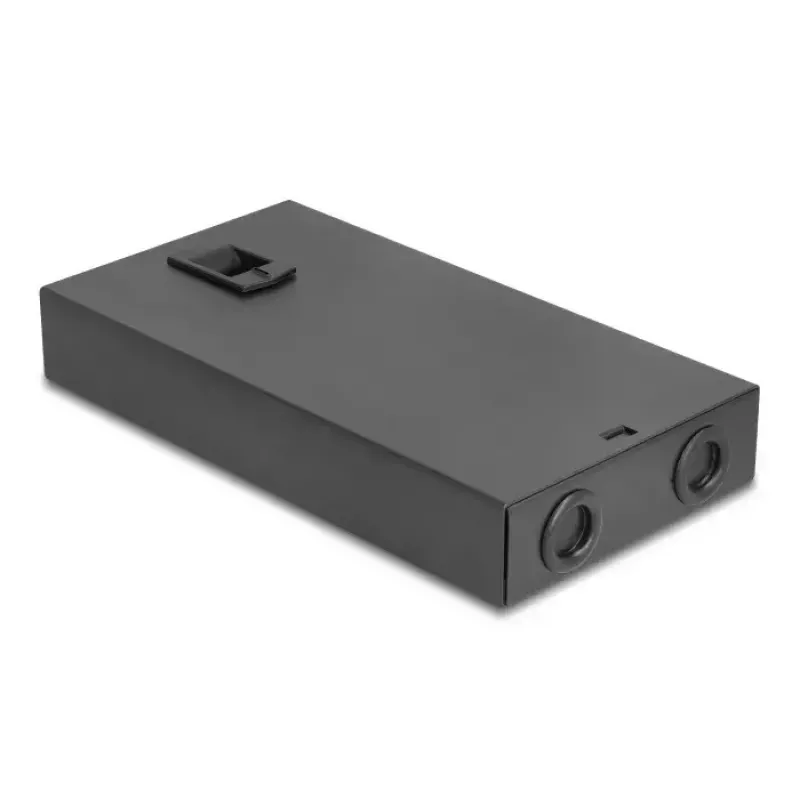 Dėžutė optiniams kabeliams DeLOCK Optical Fiber Desktop Terminal Box 8 Port SC Simplex Juoda