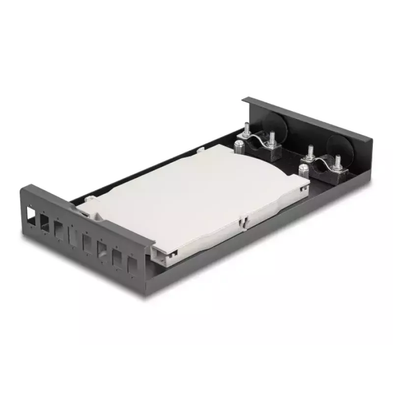 Dėžutė optiniams kabeliams DeLOCK Optical Fiber Desktop Terminal Box 8 Port SC Simplex Juoda