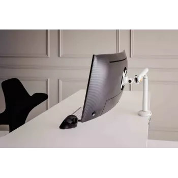 BakkerElkhuizen BE Flexible Single White laikiklis monitoriui, spaustuvas, 10 kg, 43,2 cm (17 col.), 88,9 cm (35 col.), 100 x 100 mm, baltas