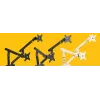 Stalinis laikiklis BakkerElkhuizen BE Flexible Dual 88,9 cm Baltas Gnybtinis 20 kg