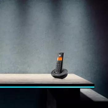 Belaidis DECT telefono ragelis MOTOROLA E201 su garsiakalbio funkcija, iki 50 registracijų