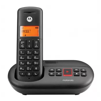 DECT belaidis telefonas Motorola E211 juodas su skambučių ID