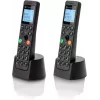DECT belaidis telefonas Motorola DOT202 Twin su dviem rageliais, juodas, Caller ID