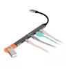USB-C Hub 7-in-1 BakkerElkhuizen BNECHUB3A4C — 7 prievadai (USB 3.2 Gen1 A, USB 3.2 Gen1 C, USB 2.0), aliumininis korpusas, pilka/juoda