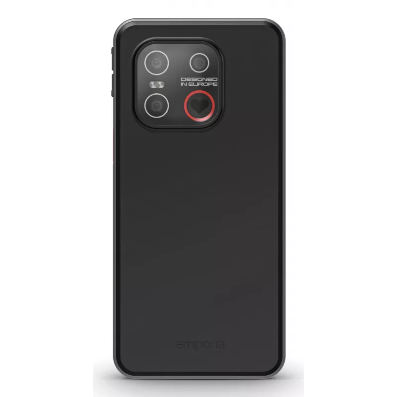 Emporia emporiaSMART.7lite 13,8 cm (5,45 colio) vienos SIM kortelės išmanusis telefonas Android 15 4G USB Type-C 6 GB 128 GB 3500 mAh juodas
